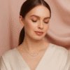 Charmiq Elegant Pearl & CZ Necklace for Women