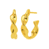 Gold-Tone Twisted Stud Earrings