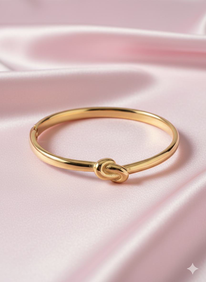 Knot Bangle Bracelet for Women