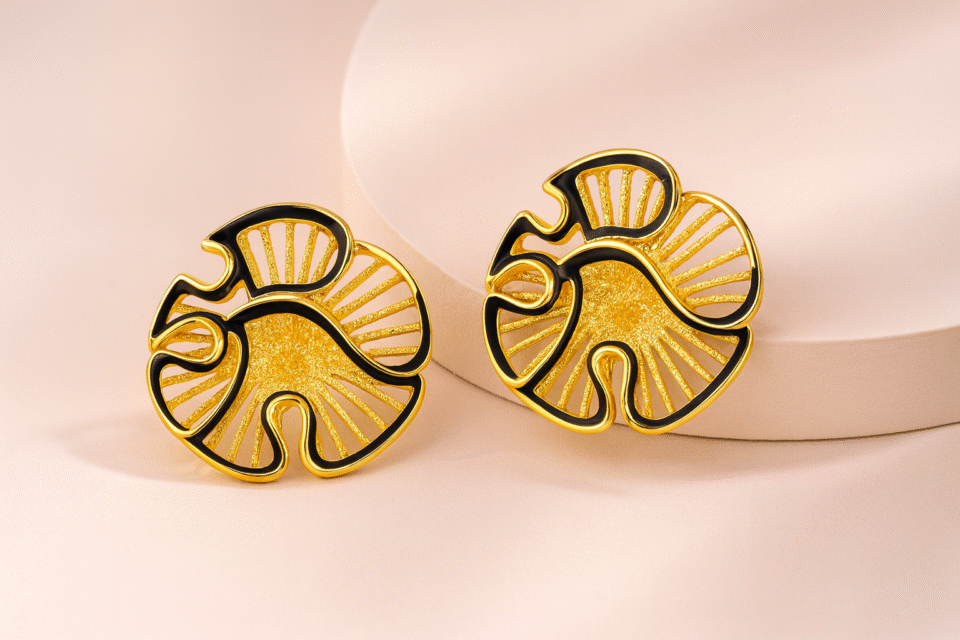 Women S Gold Tone Statement Earrings 5