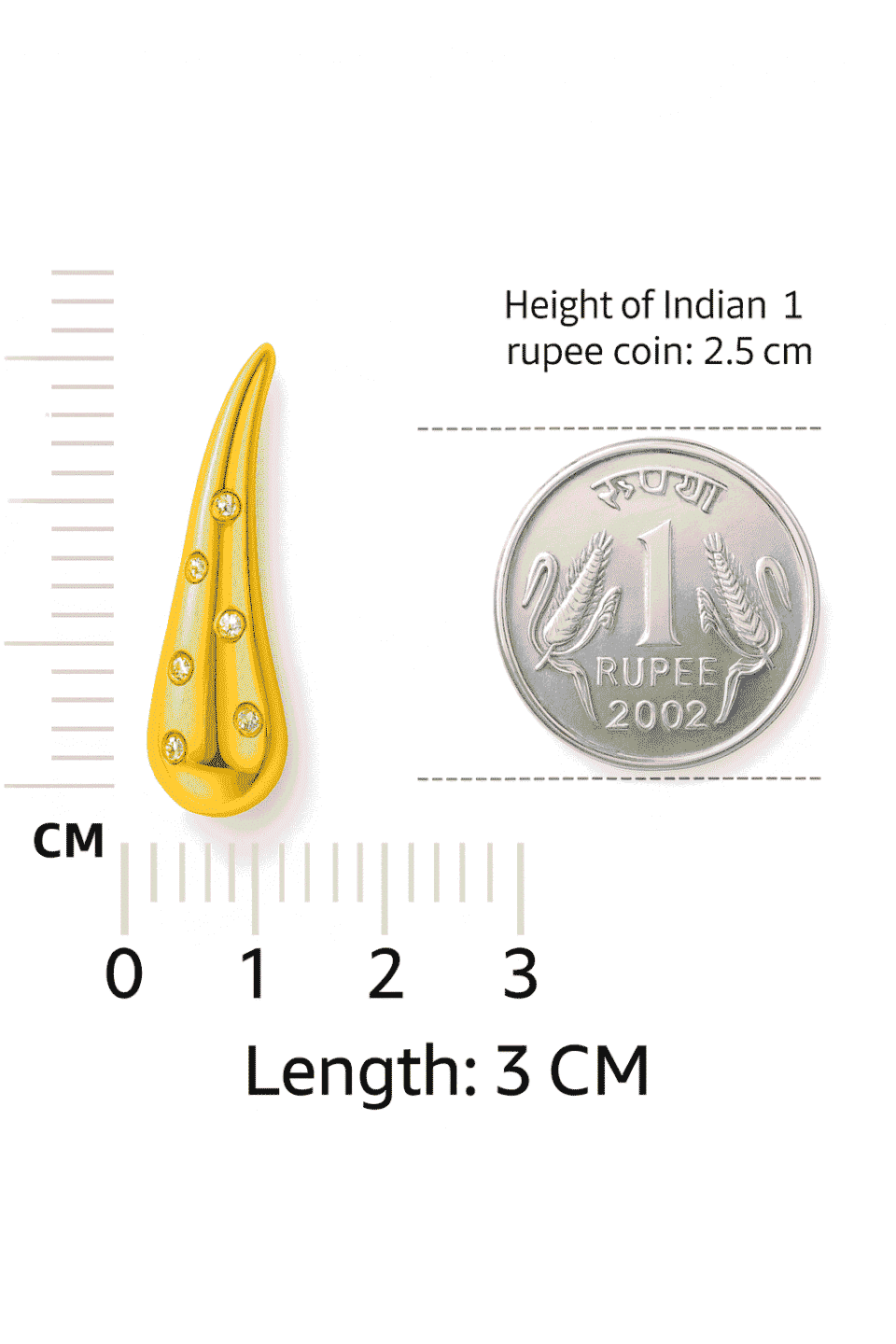 Teardrop Stud Earrings for Women