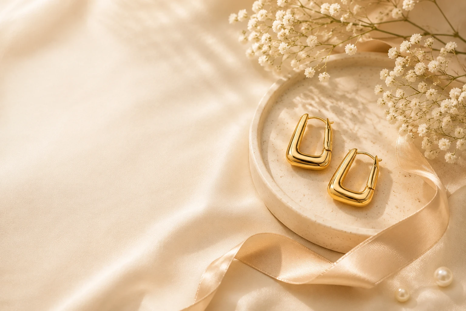 Woman styling a delicate Charmiq necklace for an everyday look